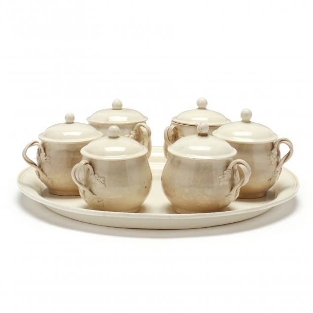 antique-set-of-six-pot-de-creme-with-under-tray