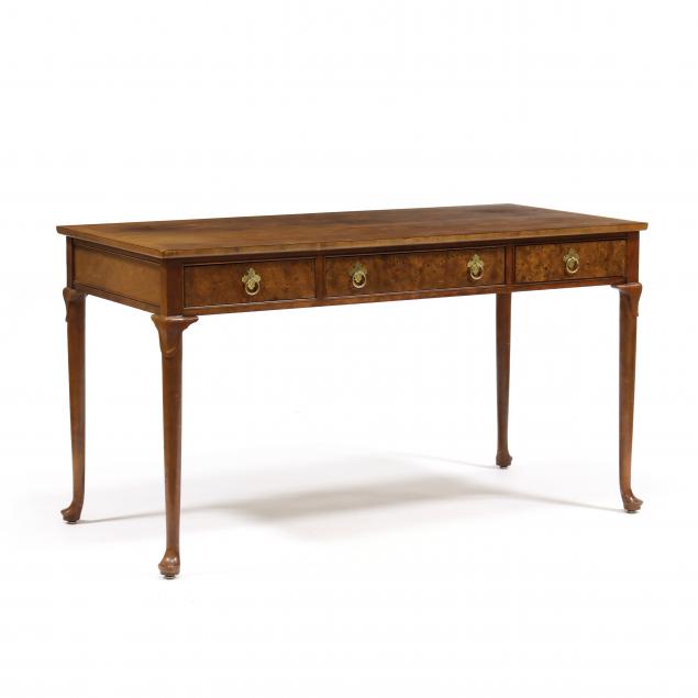 baker-queen-anne-style-walnut-writing-table