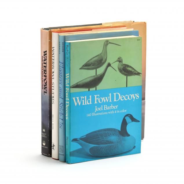 four-bob-timberlake-signed-and-remarqued-waterfowl-books