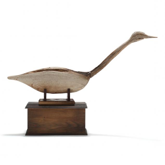 early-blue-heron-decoy-on-custom-stand