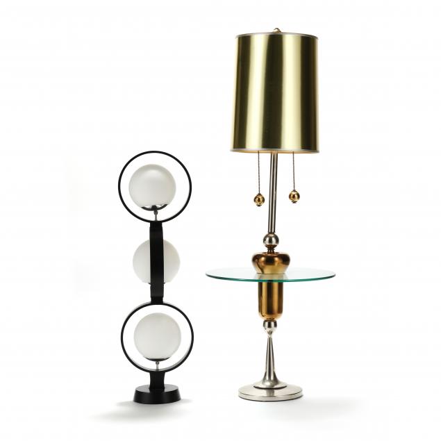 two-mid-century-lamps