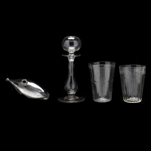 four-pieces-of-early-blown-glass