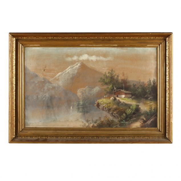 an-antique-alpine-landscape-painting-19th-century