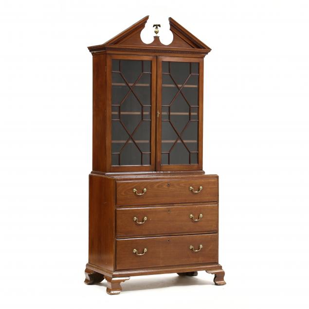 george-iii-mahogany-bureau-bookcase