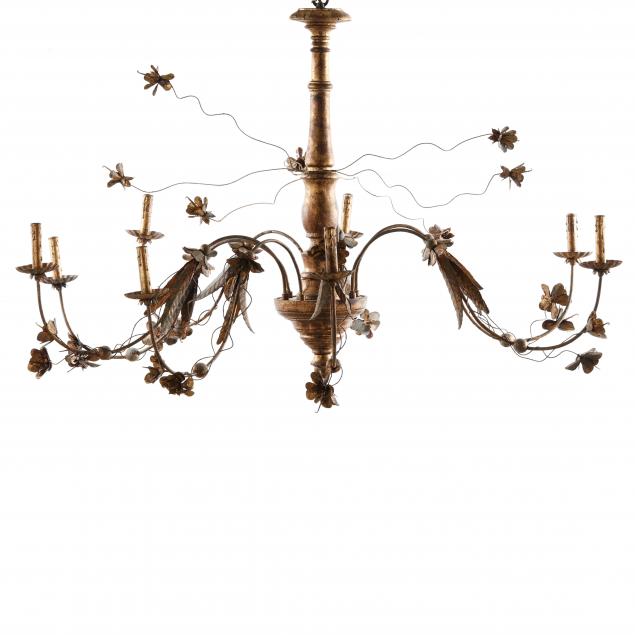 a-large-gilt-floral-eight-light-chandelier