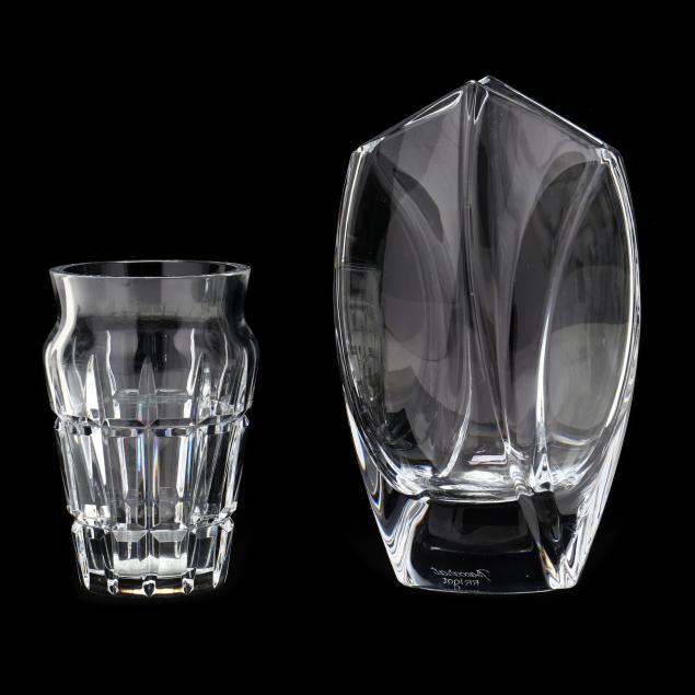 two-baccarat-crystal-vases