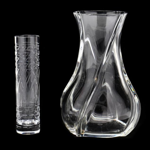 two-baccarat-crystal-vases