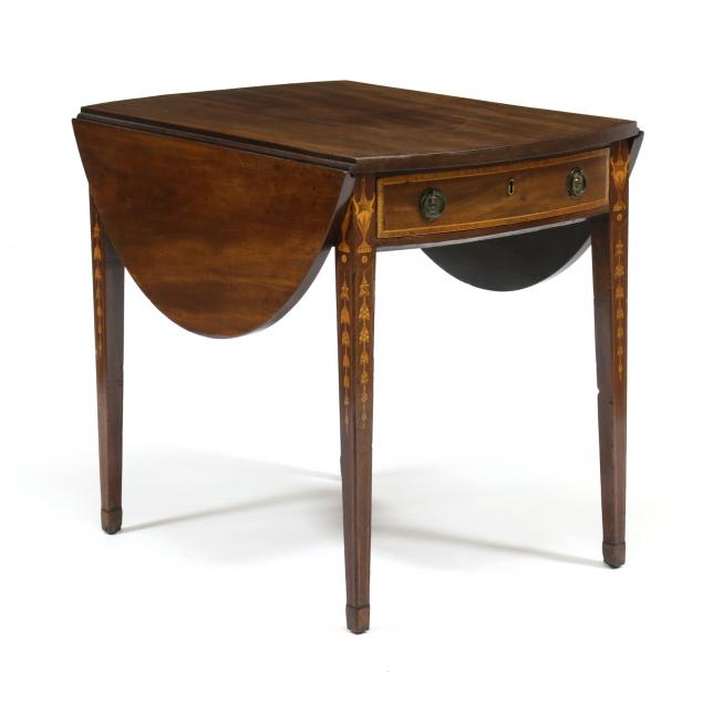 english-hepplewhite-inlaid-mahogany-pembroke-table