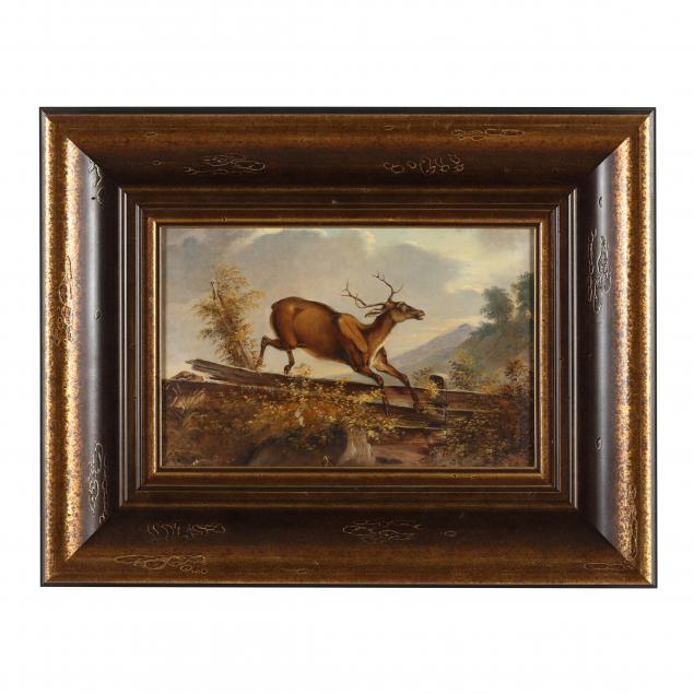 continental-school-19th-century-dog-chasing-a-stag