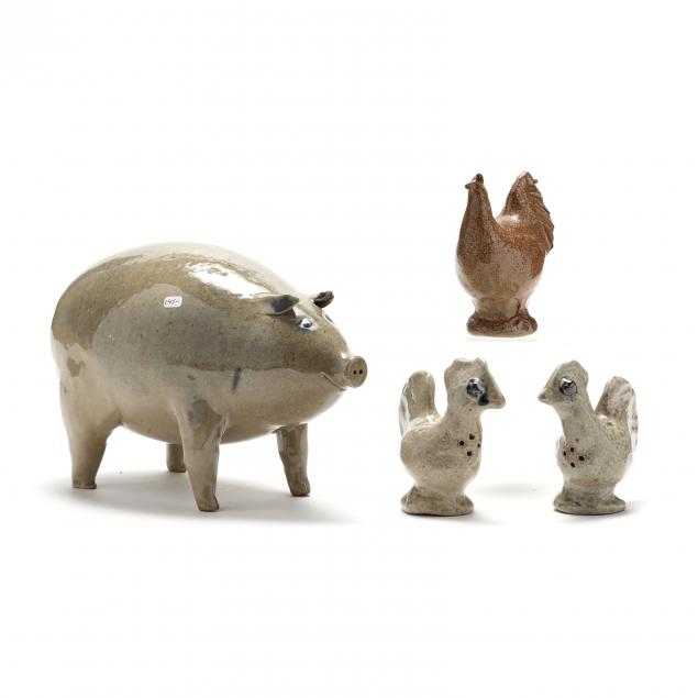 four-jugtown-pottery-animals