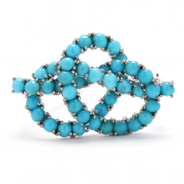 white-gold-and-turquoise-knot-brooch-tiffany-co