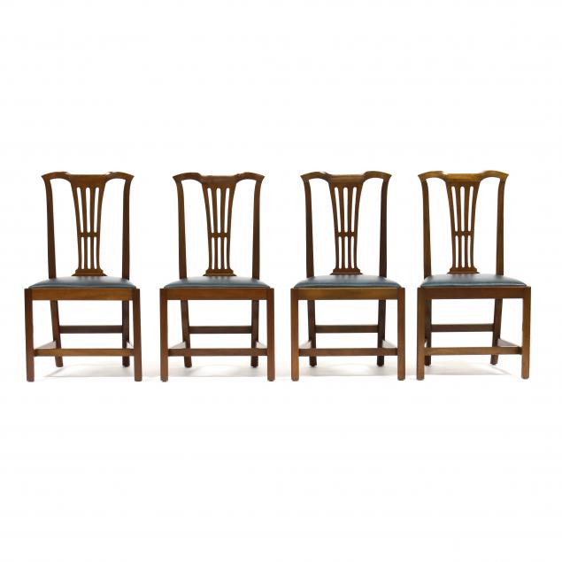 four-kittinger-chippendale-style-mahogany-side-chairs
