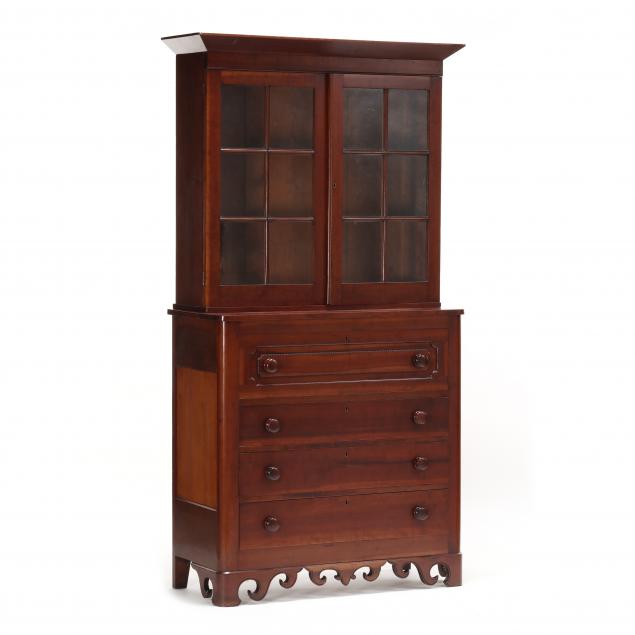 southern-late-federal-cherry-butler-s-desk-and-bookcase