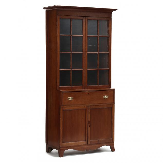 southern-federal-cherry-step-back-flat-wall-china-cupboard