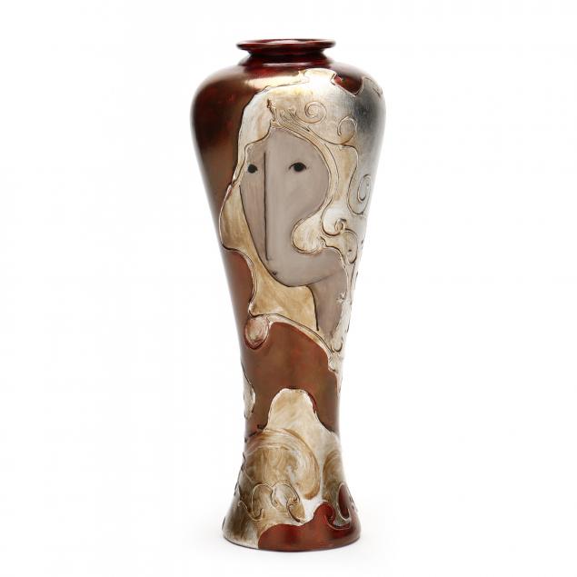stephen-white-nc-hand-decorated-ceramic-vase