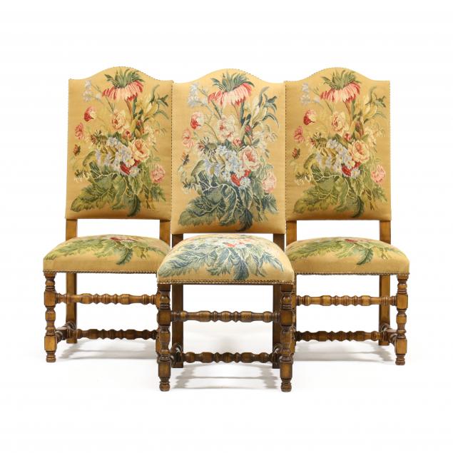 set-of-three-jacobean-style-upholstered-hall-chairs