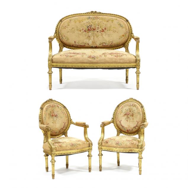 antique-louis-xvi-style-carved-and-gilded-three-piece-parlour-suite