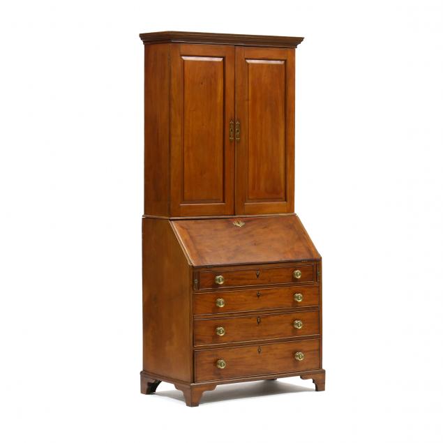 george-iii-mahogany-bureau-bookcase