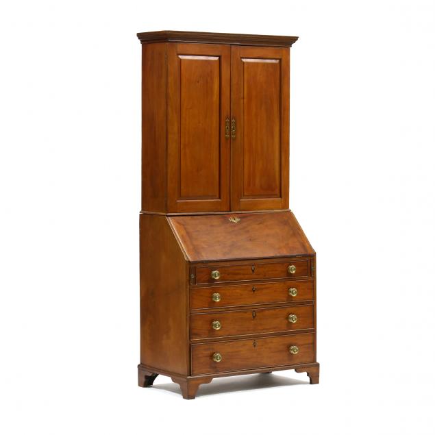 george-iii-mahogany-bureau-bookcase