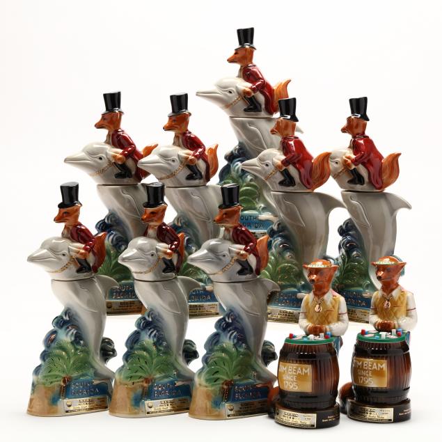 beam-bourbon-whiskey-in-fox-decanters