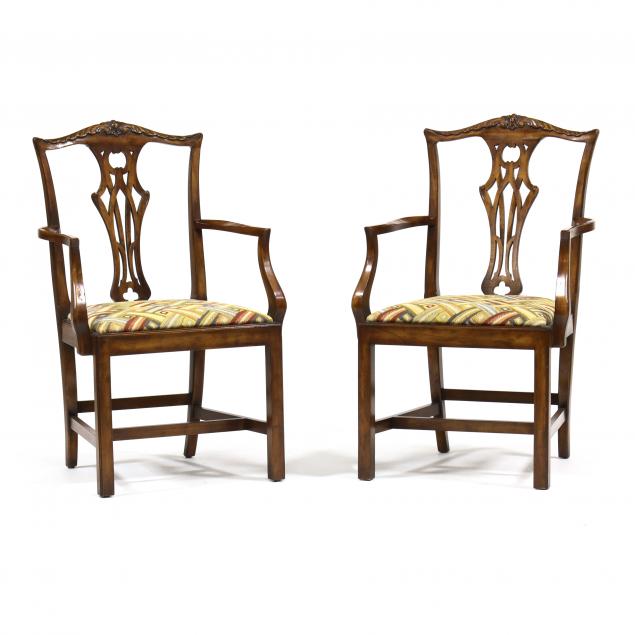 southampton-pair-of-chippendale-style-armchairs