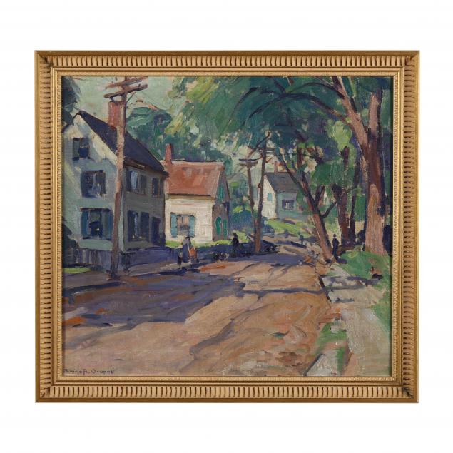 emile-albert-gruppe-american-1896-1978-new-england-village-scene