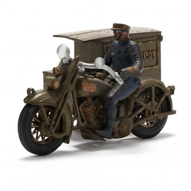 hubley-cast-iron-harley-davidson-parcel-post-motorcycle