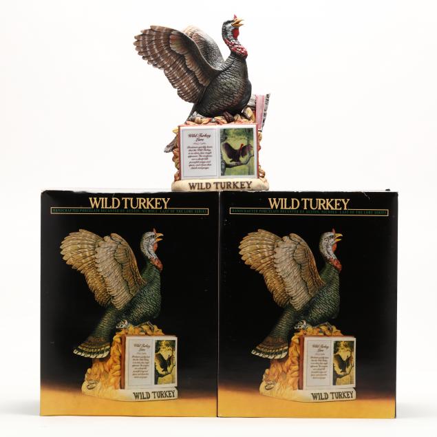 wild-turkey-bourbon-whiskey-in-porcelain-decanters