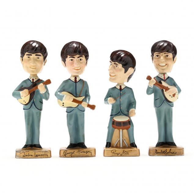 four-scarce-1964-beatles-bobbleheads