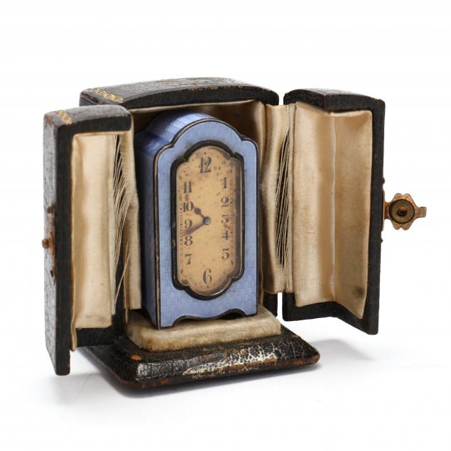 a-fine-swiss-935-silver-and-guilloche-enamel-cased-travel-clock