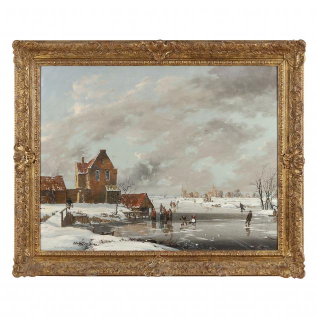 reginald-ernest-arnold-british-1853-1938-winter-skating-scene-in-holland