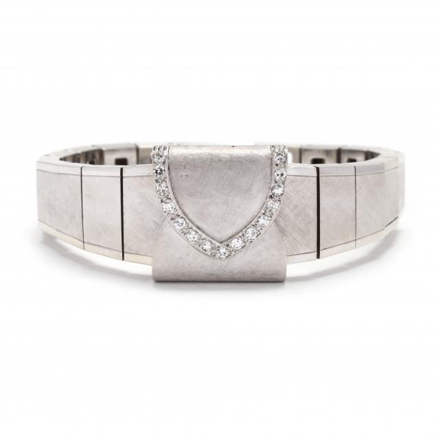 lady-s-vintage-white-gold-and-diamond-bracelet-watch-sellita
