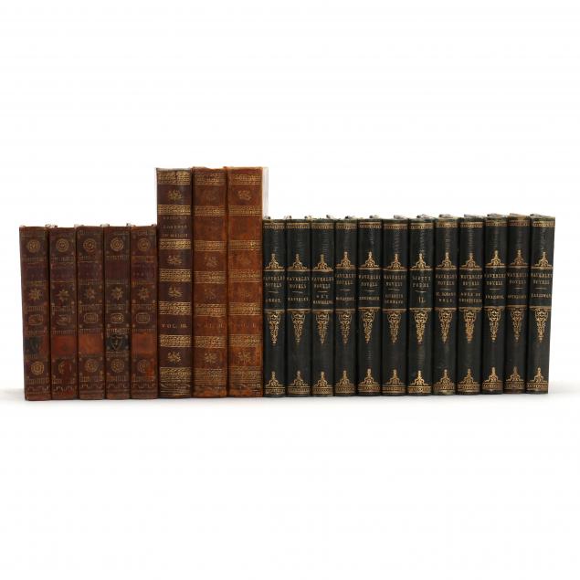 five-5-sets-of-18th-19th-century-leather-bound-books