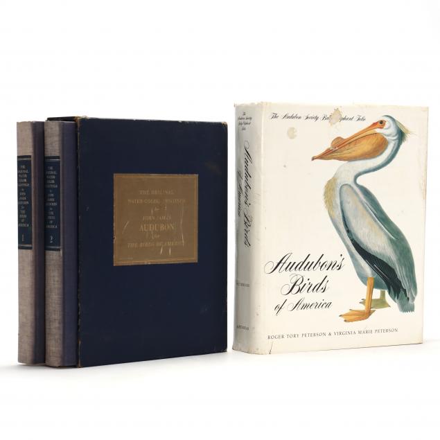 two-large-bound-collections-of-john-james-audubon-s-works