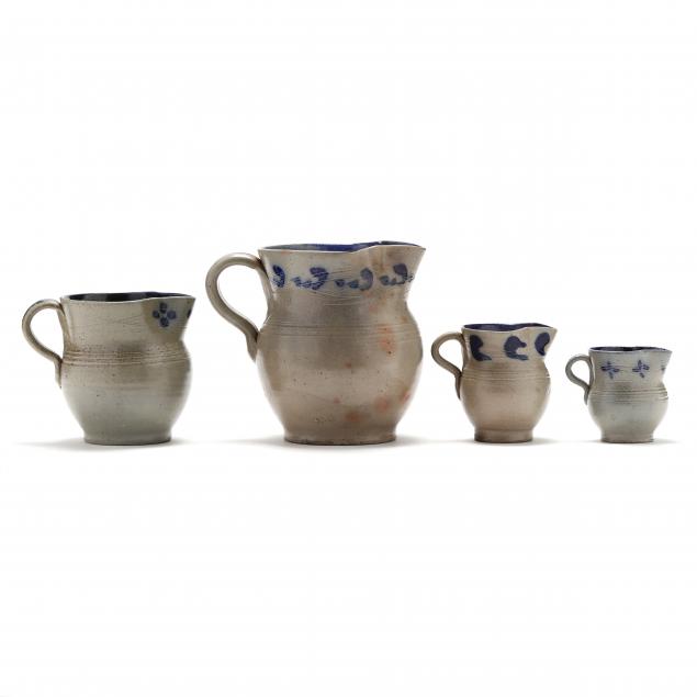 jugtown-pottery-seagrove-nc-four-graduated-pitchers