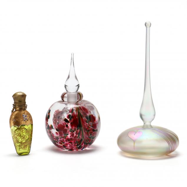 three-art-glass-perfume-bottles