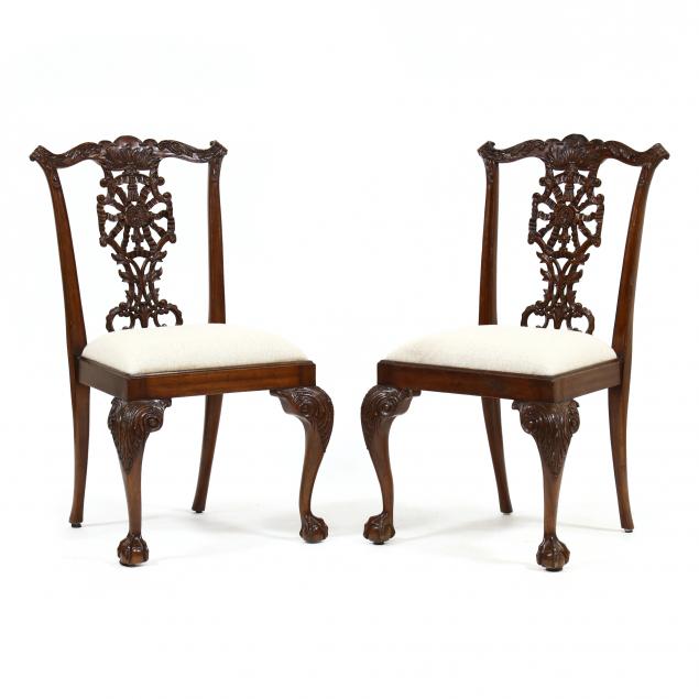 theodore-alexander-pair-of-chippendale-style-carved-mahogany-side-chairs