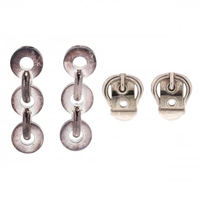 two-pairs-of-silver-earrings-hermes