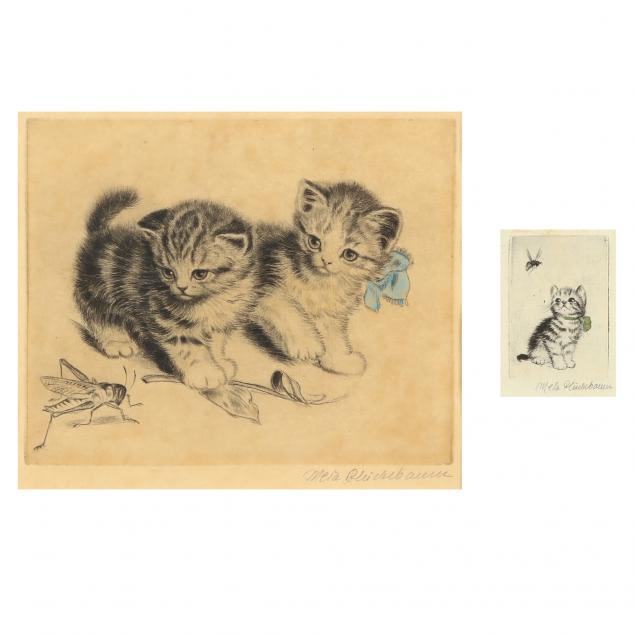 meta-pluckebaum-german-1876-1945-two-antique-kitten-etchings
