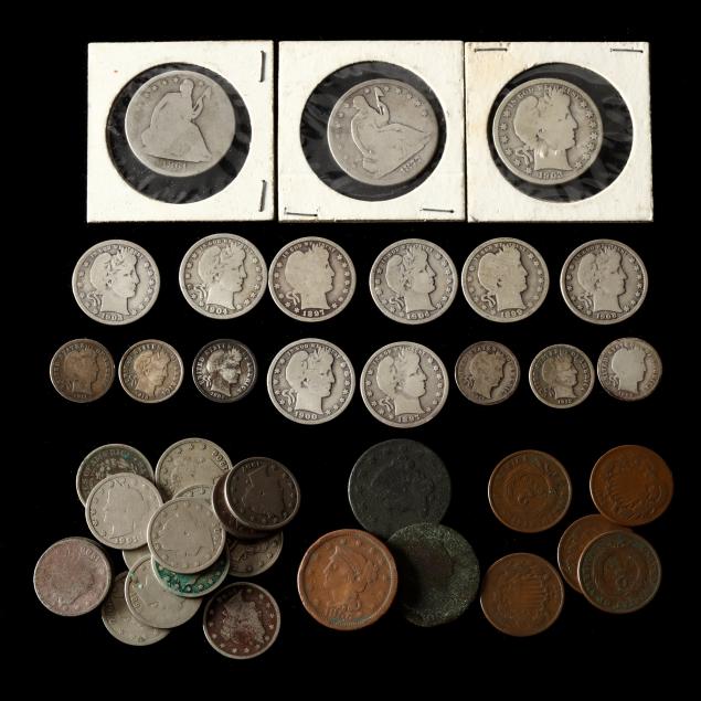mixed-grouping-of-forty-40-19th-and-early-20th-century-fractional-coins