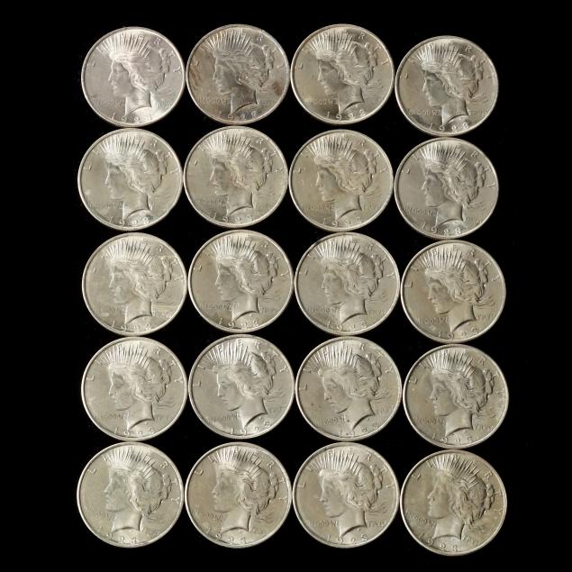 roll-of-twenty-20-uncirculated-1923-peace-silver-dollars