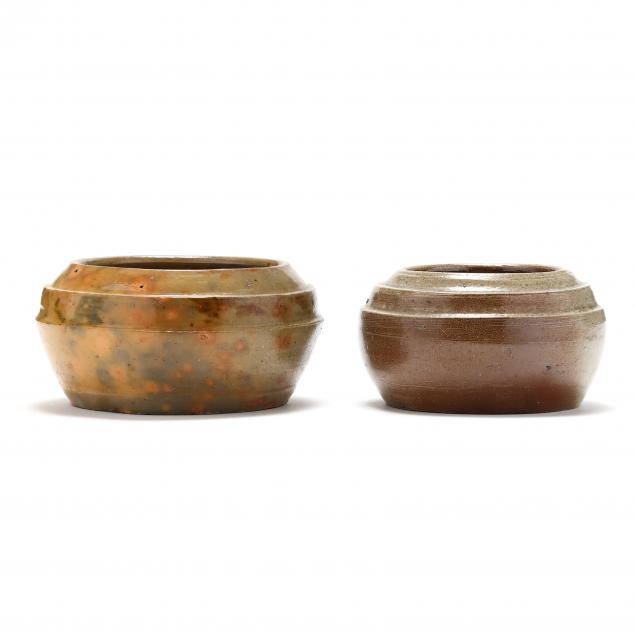 two-nc-pottery-low-bowls
