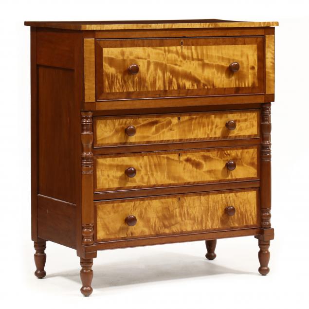 mid-atlantic-late-federal-cherry-and-maple-chest-of-drawers