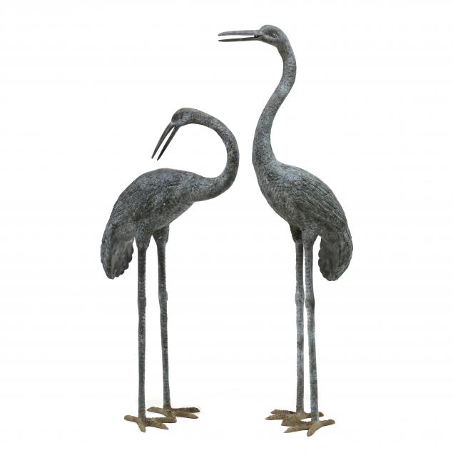 attributed-to-maitland-smith-pair-of-bronze-egret-garden-statues