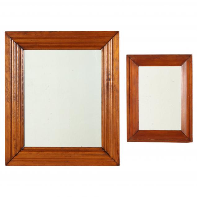 two-american-late-classical-pine-mirrors