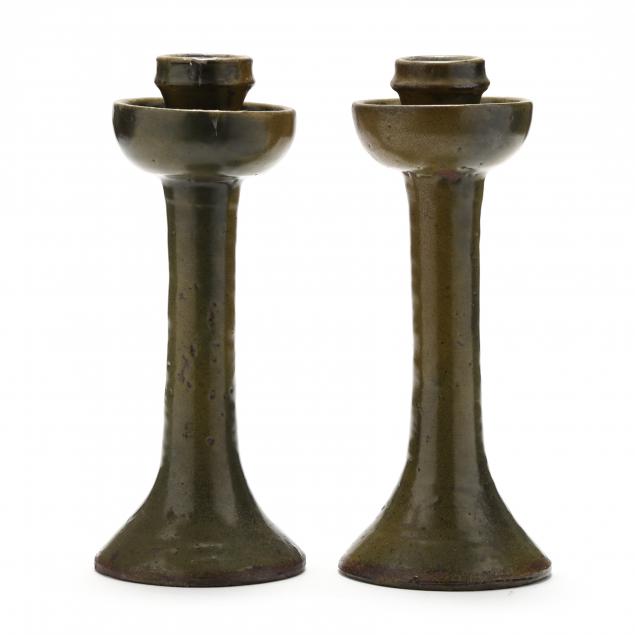 jugtown-pottery-seagrove-nc-pair-of-candlesticks