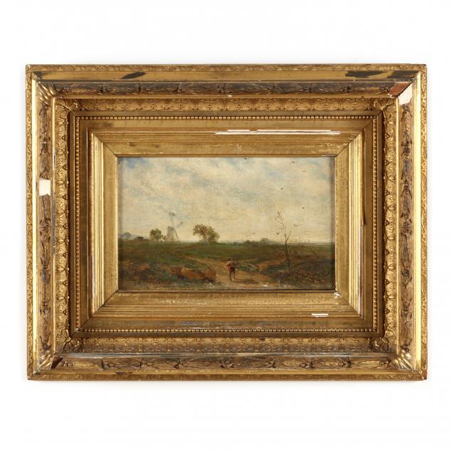 continental-school-19th-century-traveler-in-a-polder-landscape