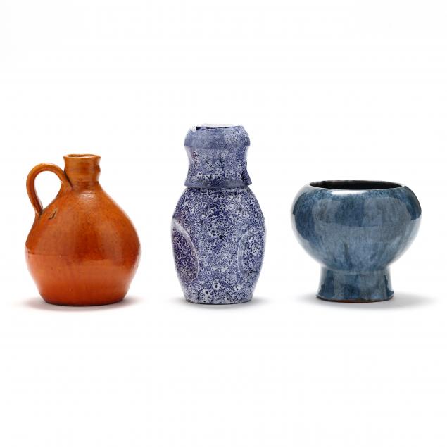 a-r-cole-pottery-sanford-nc-three-vessels