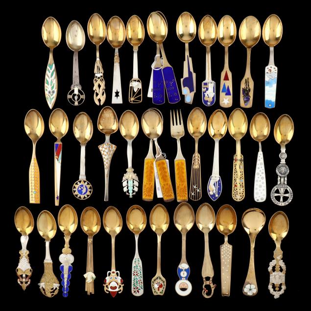 37-anton-michelsen-sterling-silver-gilt-and-enameled-christmas-spoons