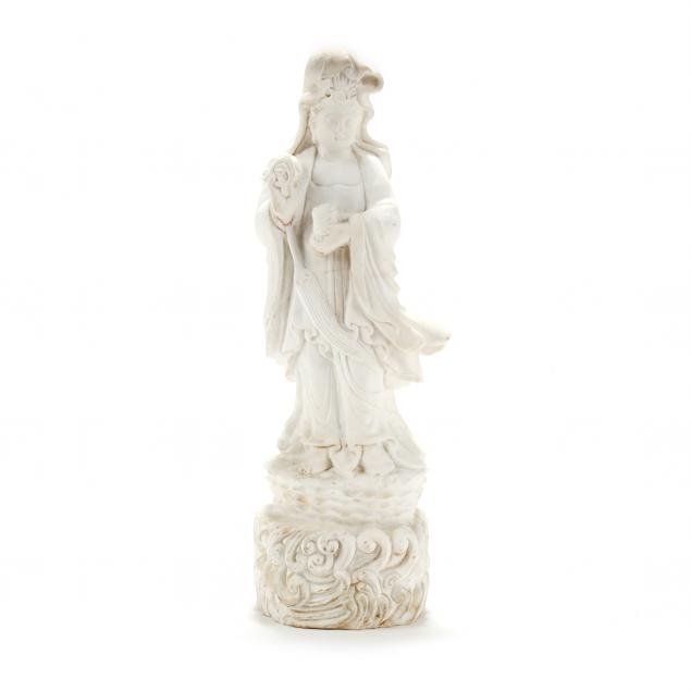 a-chinese-style-carved-marble-guanyin-sculpture